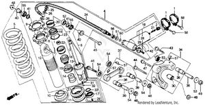 Rear Shock Absorber 86-88 Schematic