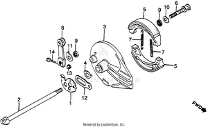Xl500r Rear Brake Panel 82 Schematic