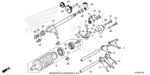Gearshift Fork           (transmission) Schematic