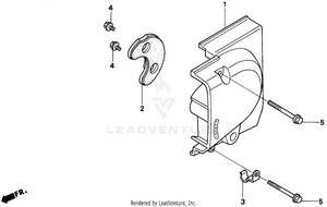 Left Rear Crankcase Cover Schematic