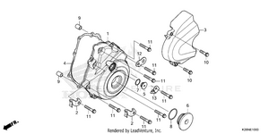 Left Crankcase Cover Schematic