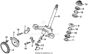 Steering Stem + Horn Schematic