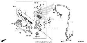 Front Brake Master       Cylinder (1) Schematic