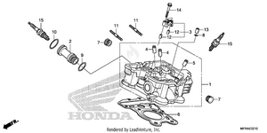Rear Cylinder Head Schematic