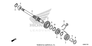 Kick Starter Spindle Schematic