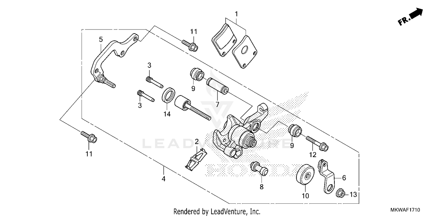 PARKING BRAKE CALIPER