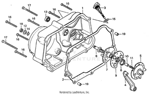 Right Crankcase Cover Schematic