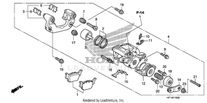 Rear Brake Caliper Schematic