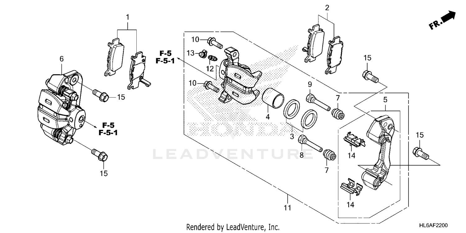 REAR BRAKE CALIPER