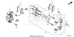 Rear Brake Caliper Schematic