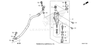 Rear Brake Master        Cylinder Schematic