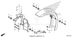 Front Fender (2) Schematic
