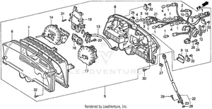 Gl1500i Speedometer + Tachometer Schematic