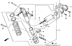 Rear Shock Absorber Schematic