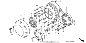 Right Crankcase Cover Schematic