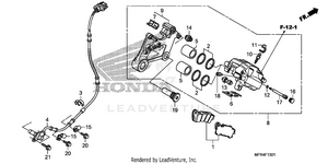 Rear Brake Caliper (2) Schematic