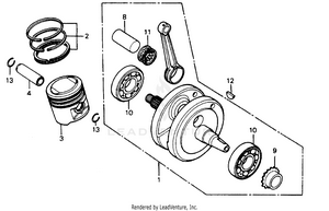 Crankshaft + Piston Schematic