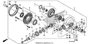 Final Driven Gear Schematic