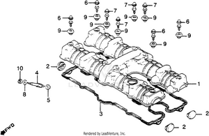 Cylinder Head Cover Schematic