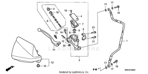 Front Brake + Master Cylinder Schematic