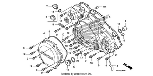 Right Crankcase Cover Schematic