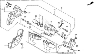 Rear Brake Caliper Schematic