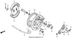 Rear Brake Panel 85 Schematic