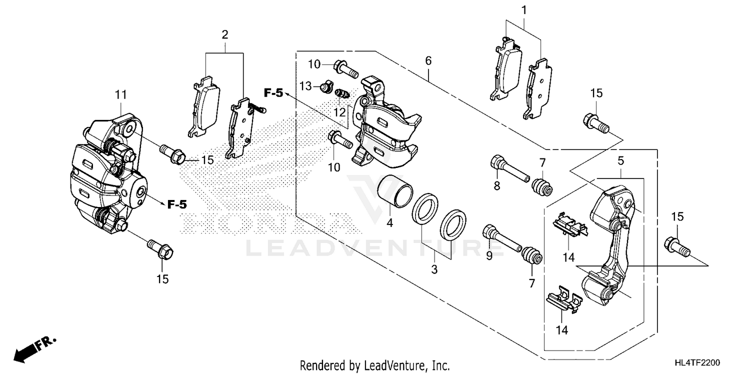 REAR BRAKE CALIPER