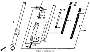 Front Shock Absorber 79-81 Schematic
