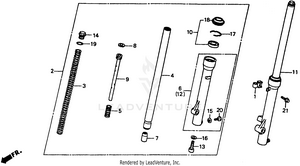Front Fork 85-87 Schematic