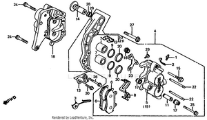 Front Brake Caliper Schematic