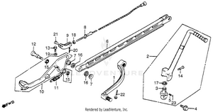 Gearshift Pedal + Brake Pedal + Kick Starter Arm 83 Schematic