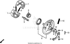 Front Brake Panel Schematic