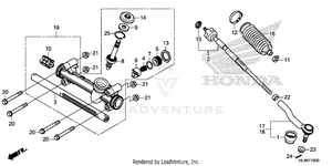 Steering Gear Box@tie Rod Schematic