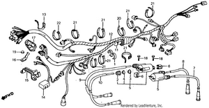 Wire Harness + Ignition Coil 82 Schematic