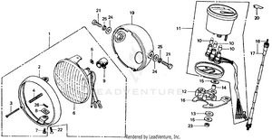 Headlight + Speedometer Schematic