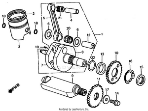 Piston + Crankshaft Schematic