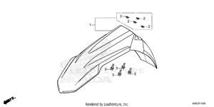 Front Fender Schematic