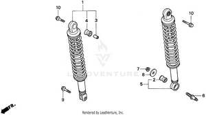 Rear Shock Absorber Schematic