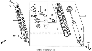 Rear Shock Absorber Schematic