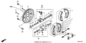 Front Brake Panel Schematic