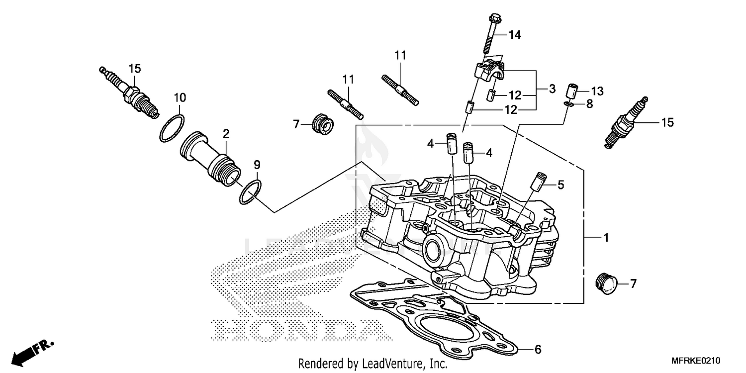 REAR CYLINDER HEAD
