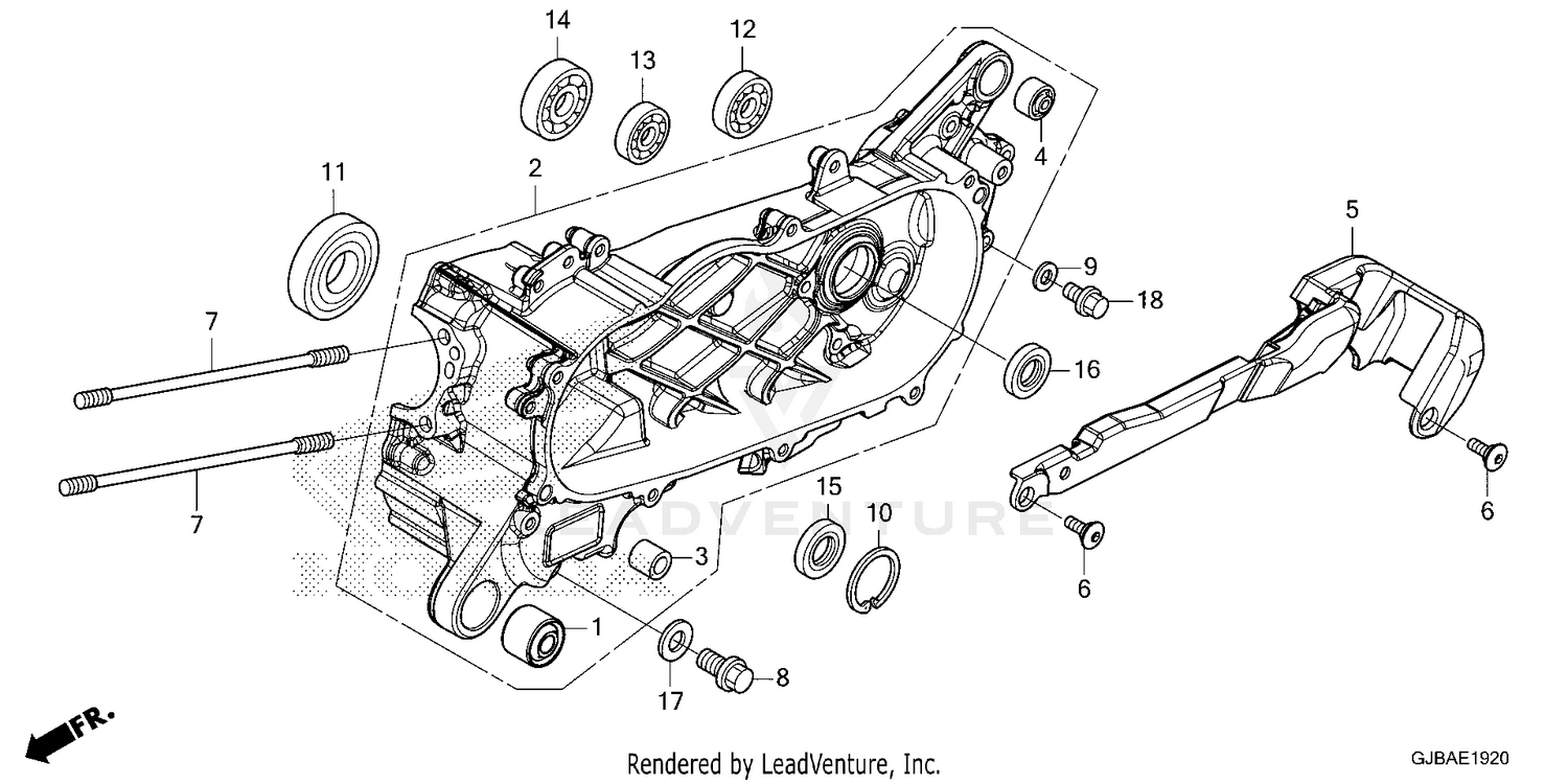 LEFT CRANKCASE