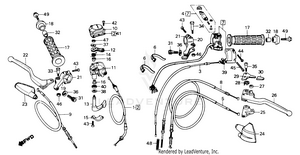 Switch + Handle Lever + Cable Schematic