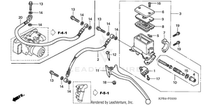 Rear Brake Master        Cylinder Schematic