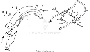 Rear Fender Schematic