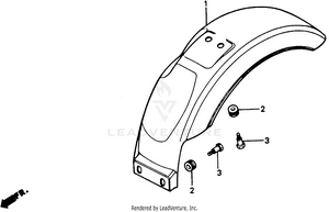 Rear Fender 86-87 Schematic