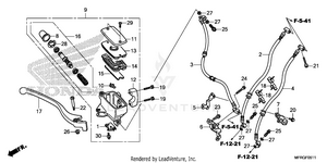 Front Brake Master       Cylinder (3) Schematic