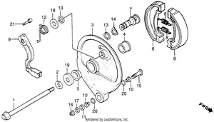 Rear Brake Panel 83 Schematic