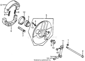 Front Brake Panel Schematic